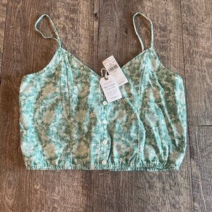 NWT Women’s American Eagle Outfitters Teal Floral Camisole